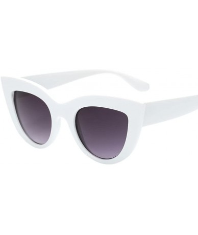 Goggle Cat Eye Sunglasses - Ladies Fashion Retro Eyewear Women Vintage Cat Eye Sunglasses (B) - B - CV18CM45Y5X $20.79