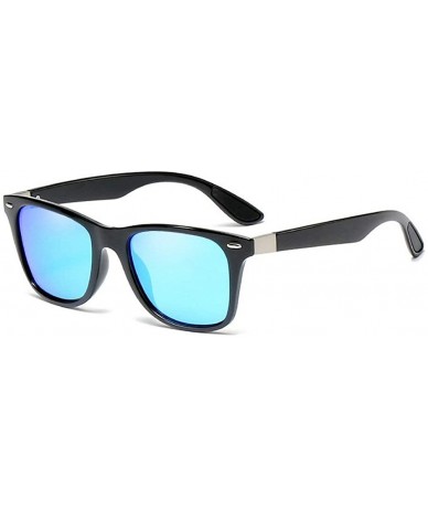 Square Fashion TR90 Frame Polarized Sunglasses Brand Designer Square Mens Goggle UV400 - C12 - C218TY36U5R $24.82