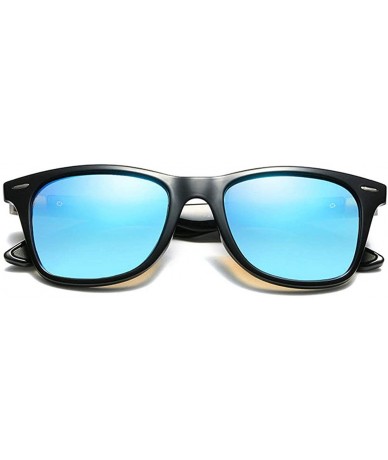 Square Fashion TR90 Frame Polarized Sunglasses Brand Designer Square Mens Goggle UV400 - C12 - C218TY36U5R $13.60