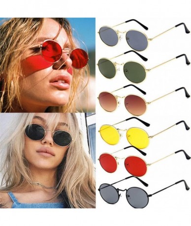 Round Sunglasses for Women Vintage Round Polarized - Fashion UV Protection Sunglasses for Party - Ga_black - CP194AAIQZ8 $13.28