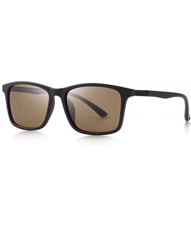 Aviator DESIGN Men Polarized Sunglasses For Driving Outdoor Sports C04 Brown - C04 Brown - CK18YKSSUSX $9.88