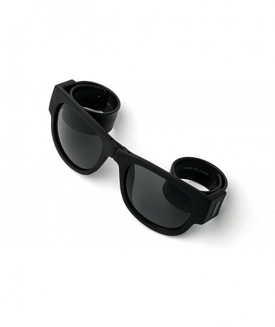 Wayfarer Folding Retro Design for Action Sports Easy to Store Sunglasses - Black - CN17Y0EUMX0 $17.13