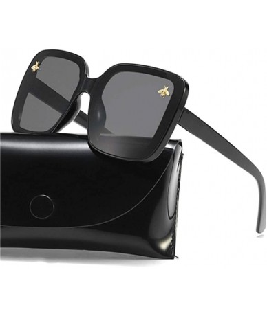 Oversized Oversized Sunglasses Gradient Glasses Sunglasseselegant - Black - CH197CI4ULE $25.47