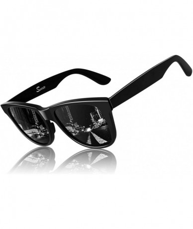 Square Polarized Sunglasses for Men Retro Classic Square Frame Shades SR003 - CK18TR8LN69 $15.90