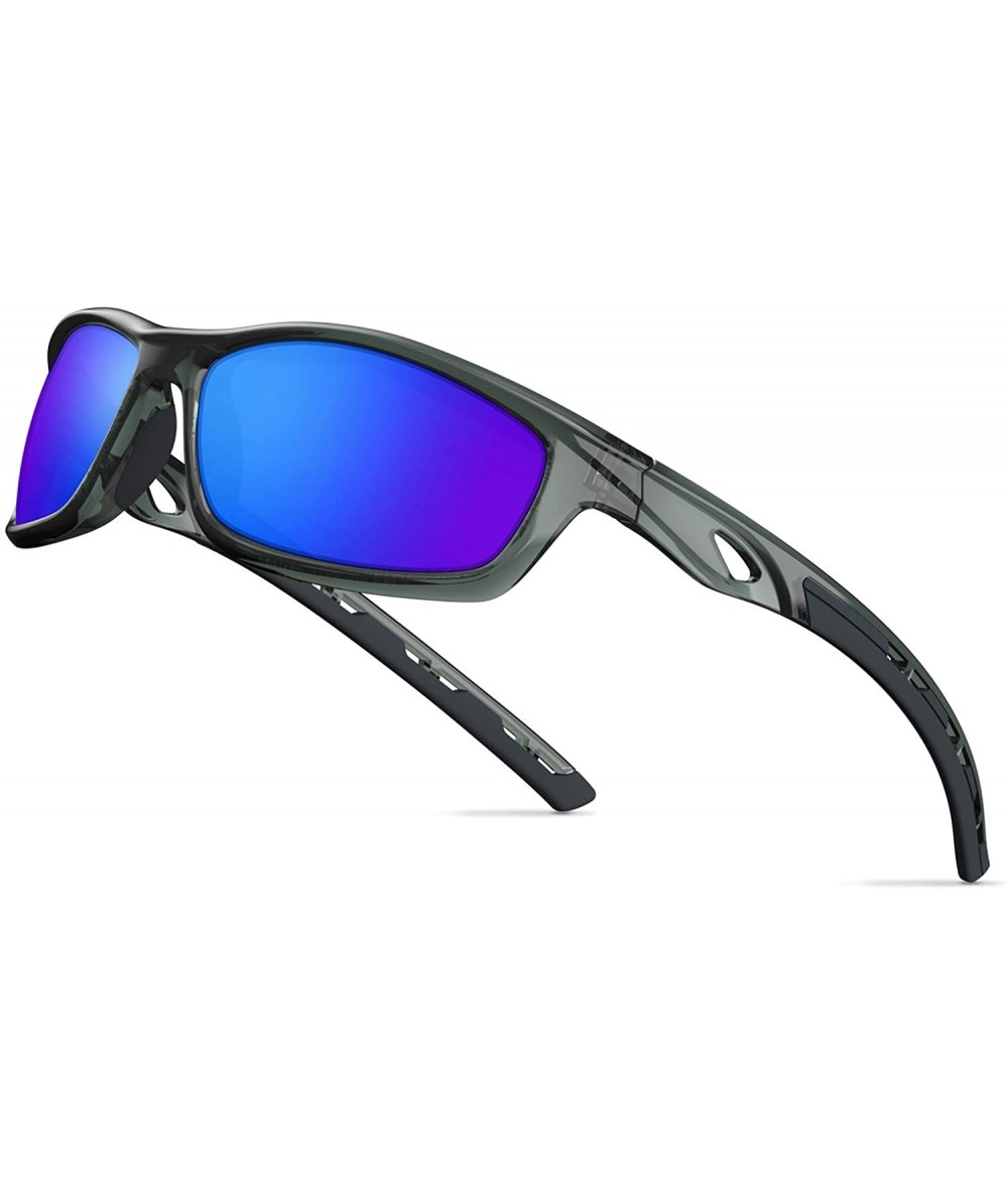 Sport Polarized Sports Sunglasses for Men Women Cycling Running Driving Fishing Golf Baseball Glasses EMS-TR90 Frame - C818O4...