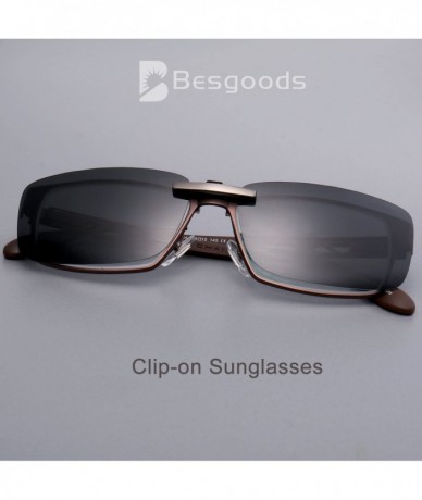 Aviator Polarized Clip-on Sunglasses Lenses Glasses Unbreakable Driving Fishing Outdoor Sport Travelling New - Black - CH11PL...