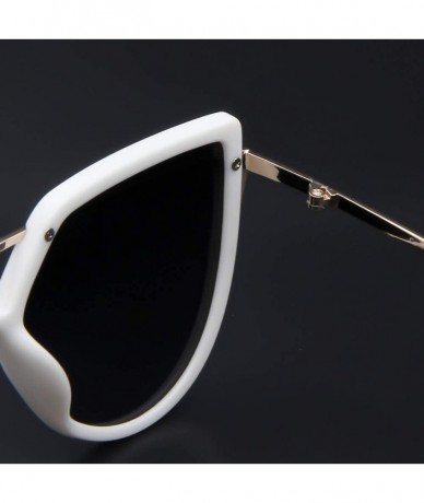 Round Vintage Polarized Sunglasses Fashion Cat Eye Sun Glasses for Driving Fishing Outdoor Sun Eyewear Women/Men - CE18HXK9II...