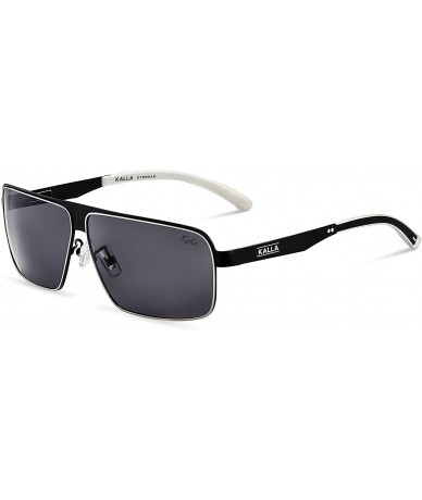 Rectangular KL5616C1 Men Ultra Lightweight Rectangle Sunglasses Polarized UV400 Protection Fashion Eyewear - CY196Y5KWZL $10.80