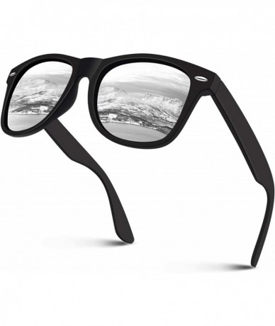 Rectangular Polarized Sunglasses for Men Retro Classic Square Frame Shades SR003 - C118NO64OXX $22.69