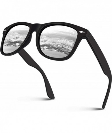 Rectangular Polarized Sunglasses for Men Retro Classic Square Frame Shades SR003 - C118NO64OXX $12.22