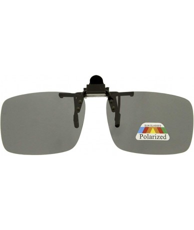 Aviator Classic Fashion Clip on Sqaure Aviator Sunglasses M-2 - Black - CZ18ASZHTSR $20.14