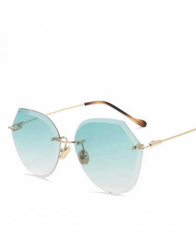 Sport 2019 Ocean Sunglasses Women Top Brand Designer Sun Glasses Vintage feminina - Blue - C518W08OEZM $12.77