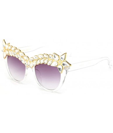 Oversized Fashion Oversized Square Sunglasses Flat Mirrored Lens - Transparent - C918R2G53WU $13.27