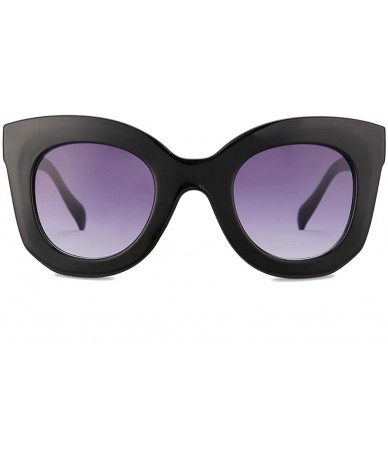 Oversized Cateye Sunglasses For Women Street Fashion Oversized Plastic Frame - 100% UV Protection - CK18L2N26TR $8.72