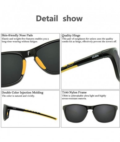 Aviator Polarized Sports Sunglasses for men women Baseball Running Cycling Fishing Golf Tr90 ultralight Frame JE001 - CN18WR5...