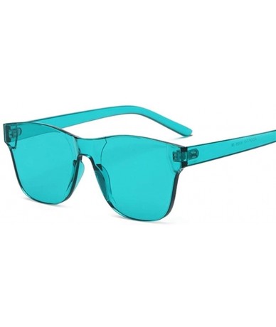 Oversized Colorful Square Sunglasses Women Glasses Rimless Sun Glasses For Men Siamese Candy Sunglass Frameless Eyewear - C21...