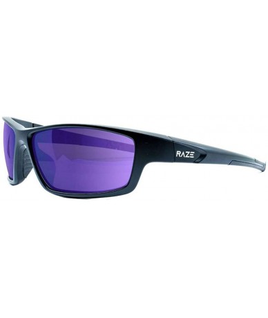 Wrap Eyewear Z-COAST Sport Sunglasses Sun Unbreakable (Black Polarized/Purple) - CY18QYNLIAO $28.55