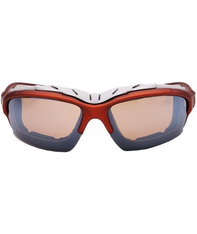 Goggle Men Reflective Mirror UV Sunglass Women Outdoors Sport Goggles Glasses - Brown - CV182K38L78 $10.25