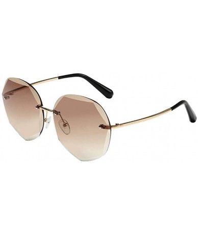 Oval Ladies Vintage Small Sunglasses Oval Slim Metal Frame Candy Color Classic Glasses - B - C3196IRZ9WA $23.55
