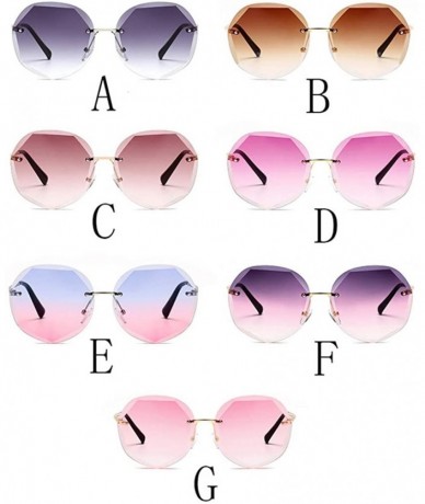 Oval Ladies Vintage Small Sunglasses Oval Slim Metal Frame Candy Color Classic Glasses - B - C3196IRZ9WA $11.14