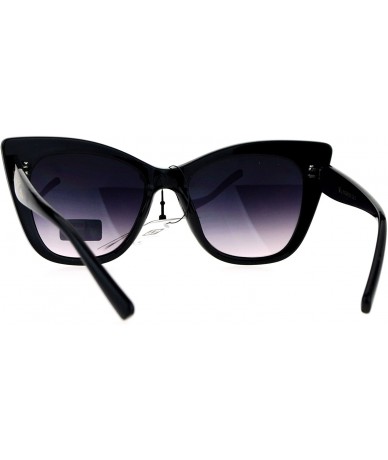 Butterfly Womens Fashion Sunglasses Oversized Square Butterfly Frame UV 400 - Black Gold (Smoke) - C8183NX6UK7 $13.86