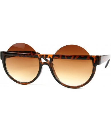 Round UNISEX Retro Fashion Design Sunglasses P2096 - Tortoise-gradientbrown Lens - CD11EMBROAN $31.51