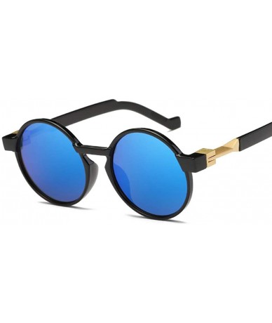 Goggle Sunglasses 2-725 Reflective Tinted Sunglasses Retro Chic Men's And Women's Sunglasses - C318TNOUDXD $20.61