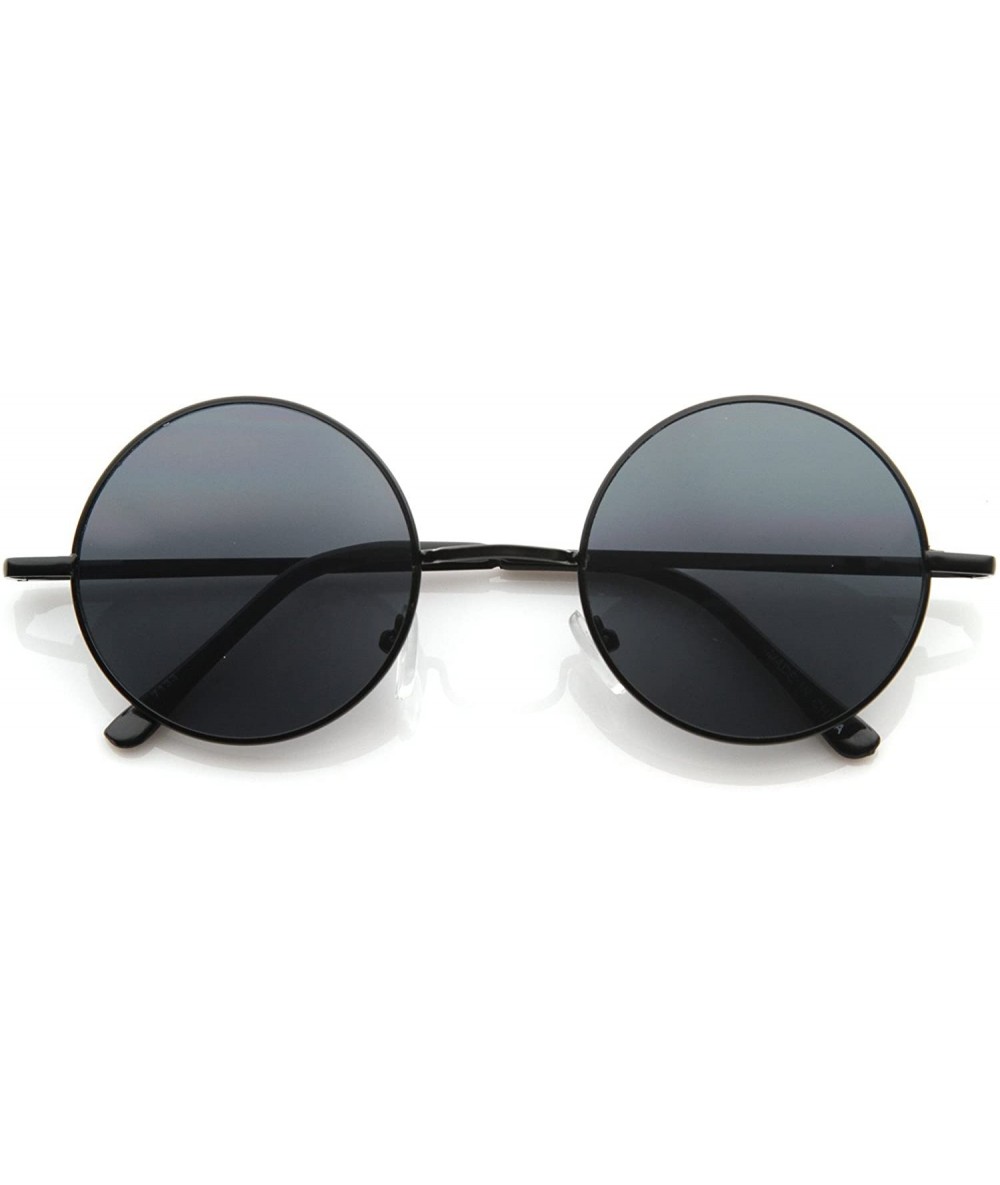 Oversized Retro Vintage Round Sunglasses UV400 - Bkbk - C4125PHPR07 $8.78