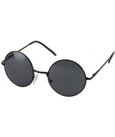 Oversized Retro Vintage Round Sunglasses UV400 - Bkbk - C4125PHPR07 $8.78
