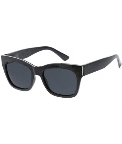 Square Women's Shine on Sun Square Reading Sunglasses - Black - CU18INMMR7Y $29.41