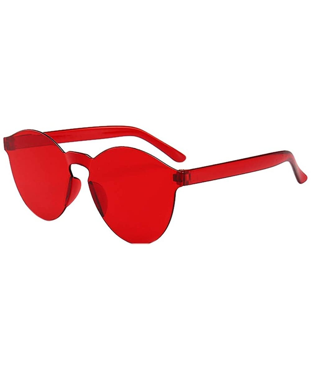 Oversized Unisex Fashion Sports Sunglasses Women Men Stylish Clear Sunglasses Outdoor Frameless Eyewear Glasses - N - CX193XE...
