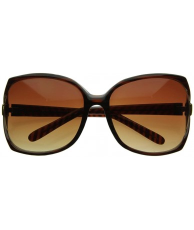Oversized Designer Inspired Womens Oversize Sunglasses - Tortoise Shell - CL116Q2LLZL $22.28
