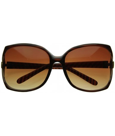 Oversized Designer Inspired Womens Oversize Sunglasses - Tortoise Shell - CL116Q2LLZL $12.90