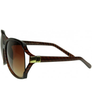 Oversized Designer Inspired Womens Oversize Sunglasses - Tortoise Shell - CL116Q2LLZL $12.90