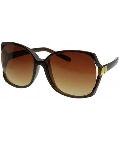 Oversized Designer Inspired Womens Oversize Sunglasses - Tortoise Shell - CL116Q2LLZL $12.90