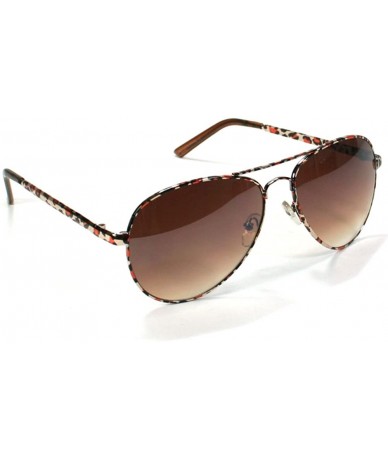 Aviator Classic Aviator Sunglasses 1238 - Brown - CE11ERUOFPH $10.31