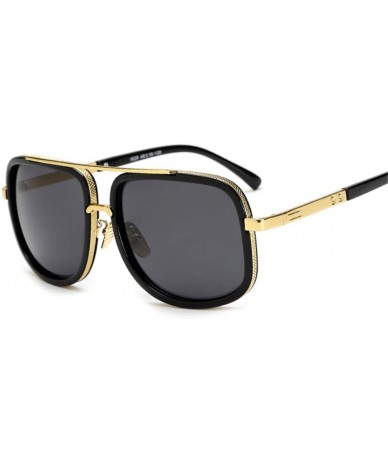 Rectangular Oversized Men Sunglasses Luxury Women Sun Glasses Square Retro - C10 - C8194O6GXN6 $28.81