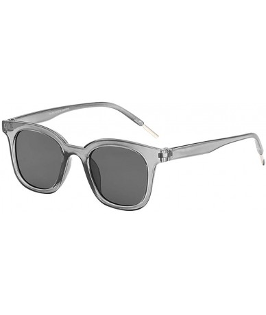 Oversized Unisex Classic Polarized Sunglasses Mirrored Lens Lightweight Oversized Glasses - Gray - CR18S40O7GT $16.59