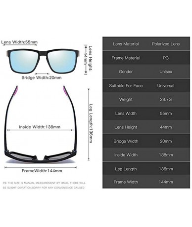 Wrap Polarized Sunglasses Driving Glasses glasses - 2pcs-blue-black - C818IDXT903 $19.86