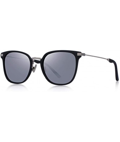 Aviator DESIGN Men/Women Polarized Sunglasses Ultra-light Series UV400 C01 Black - C04 Silver - CB18XE9U3XU $17.68