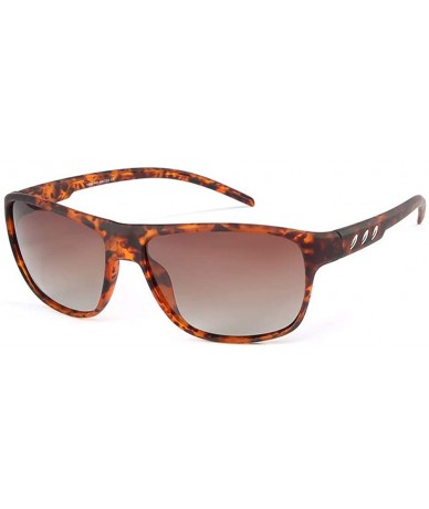 Square Fashion TR90 sunglasses men riding polarizer sunglasses - Leopard Print Grey C2 - CL1900L8Y4R $14.18