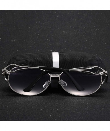 Butterfly Butterfly Sunglasses Polarized Diamond Sunglasses Women Driving Coating Sunglasses - Silver Black - CJ18TXCANLU $34.08