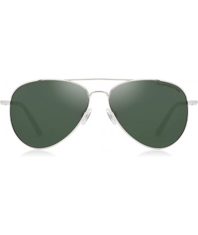 Oversized A10 - Men & Women Sunglasses - A10 Silver - Dark Green / Before $59.95 - Now 20% Off - C3180CCC02T $38.31