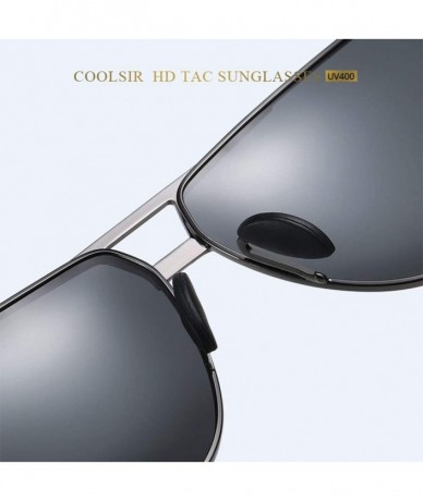 Oval Sunglasses Polarized Antiglare Anti ultraviolet Travelling - Blackish Green - CO18WS2ZZXN $25.50