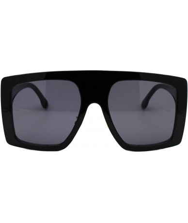 Square Womens Super Oversized Square Sunglasses Modern Fashion Shades UV 400 - Black (Black) - CJ194G709R7 $27.98