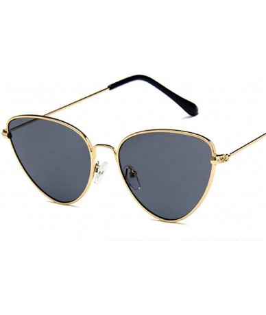Aviator 2019 Cat Eye Fashion Sunglasses Women Brand Design Mirror Flat Metal Frame 1 - 4 - CE18D2N336L $8.87