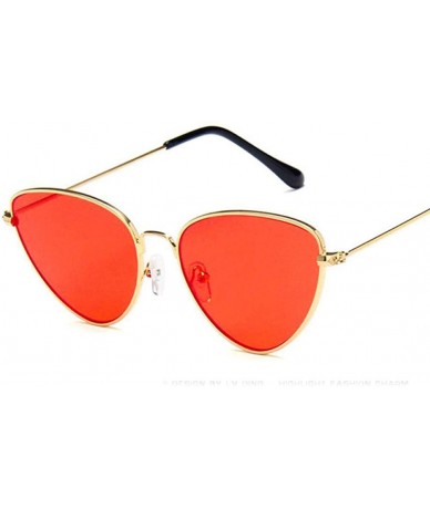 Aviator 2019 Cat Eye Fashion Sunglasses Women Brand Design Mirror Flat Metal Frame 1 - 4 - CE18D2N336L $8.87