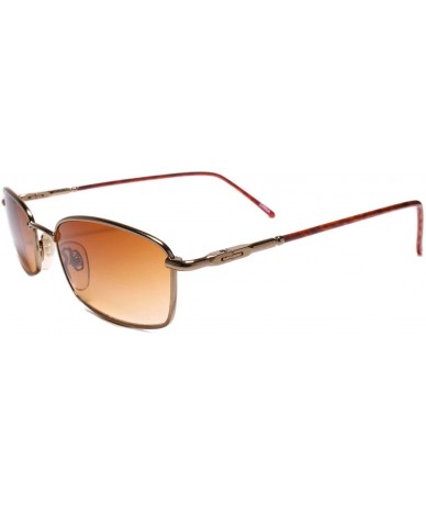 Rectangular Deadstock Genuine Vintage 90s Style Hip Hop Rectangle Sunglasses - Brown - CG18WC6M2I5 $11.86