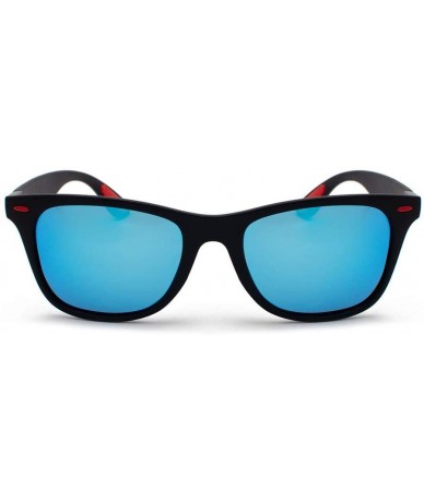 Rectangular Polarized Sunglasses for Men Women Mirrored Sun Glasses Eyewear Sports Shades Glasses - F - CD18X6HCO2K $10.06
