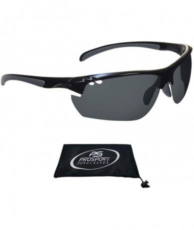Rimless Polarized Sport Sunglasses Adjustable Nose Piece Fishing Cycling Golf - Black Smoke - CU193KU3YQ8 $16.14